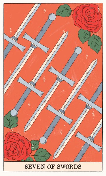 Седмица Мечове (Seven of Swords) - Таро карта значение